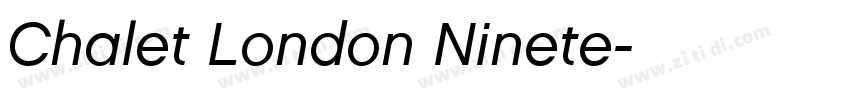 Chalet London Ninete字体转换 Chalet London Ninete字体转换